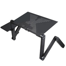 Load image into Gallery viewer, Hot Sale Tray Portable Foldable Adjustable Laptop Desk Computer Table Stand Tray For Sofa Bed Black Computer Desk Notebook Stand